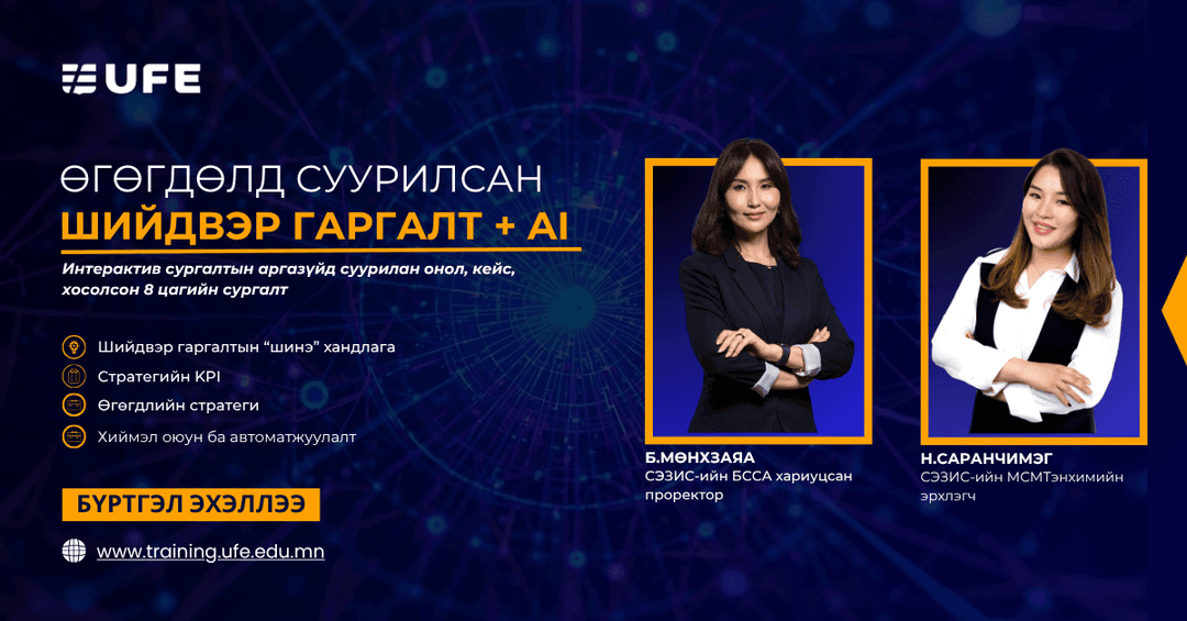 Өгөгдөлд суурилсан шийдвэр гаргалт +AI